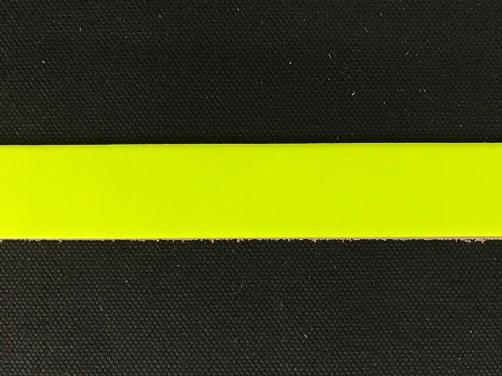 Leather Straps - Fluorescent Yellow